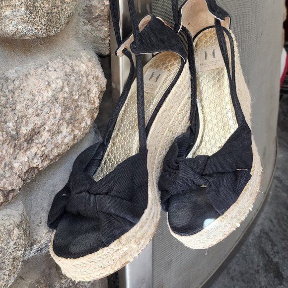 Halston Heritage Open Toe Espadrille Sandals Size 9.5 - Picture 4 of 15